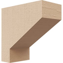 Ekena Millwork - CORURCLES0102 - Timberthane Faux Wood Corbel, Clemmons Style