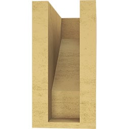 Ekena Millwork - CORURCLES0102 - Timberthane Faux Wood Corbel, Clemmons Style