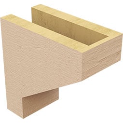 Ekena Millwork - CORURCLES0102 - Timberthane Faux Wood Corbel, Clemmons Style
