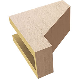 Ekena Millwork - CORURCLES0102 - Timberthane Faux Wood Corbel, Clemmons Style