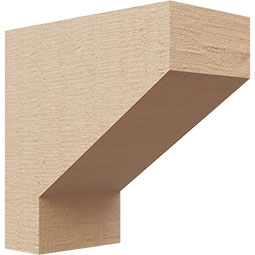 Ekena Millwork - CORURCLES0102 - Timberthane Faux Wood Corbel, Clemmons Style