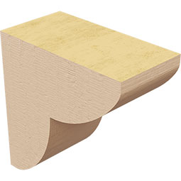 Ekena Millwork - CORURCRES0102 - Timberthane Faux Wood Corbel, Crestline Style
