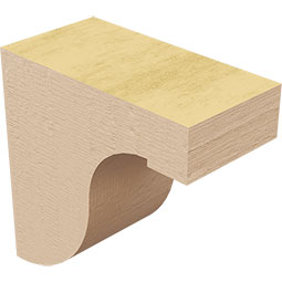 Ekena Millwork - CORURDELS0102 - Timberthane Faux Wood Corbel, Del Monte Style