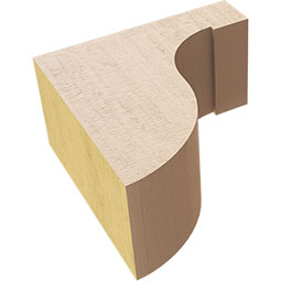 Ekena Millwork - CORURDELS0102 - Timberthane Faux Wood Corbel, Del Monte Style