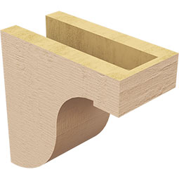 Ekena Millwork - CORURDELS0102 - Timberthane Faux Wood Corbel, Del Monte Style