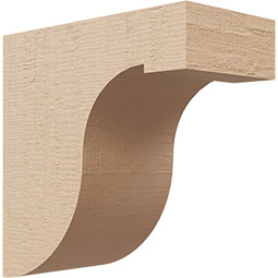 Ekena Millwork - CORURDELS0102 - Timberthane Faux Wood Corbel, Del Monte Style