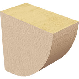 Ekena Millwork - CORURDURS0102 - Timberthane Faux Wood Corbel, Durham Style