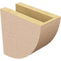 Ekena Millwork - CORURDURS0102 - Timberthane Faux Wood Corbel, Durham Style
