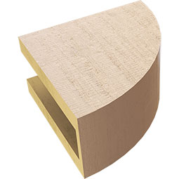 Ekena Millwork - CORURDURS0102 - Timberthane Faux Wood Corbel, Durham Style