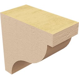 Ekena Millwork - CORURGARS0102 - Timberthane Faux Wood Corbel, Garner Style