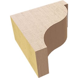 Ekena Millwork - CORURGARS0102 - Timberthane Faux Wood Corbel, Garner Style