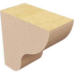 Ekena Millwork - CORURGRNS0102 - Timberthane Faux Wood Corbel, Greensboro Style