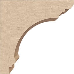 Ekena Millwork - CORURHUGS0102 - Timberthane Faux Wood Corbel, Hughes Style