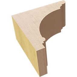 Ekena Millwork - CORURHUGS0102 - Timberthane Faux Wood Corbel, Hughes Style