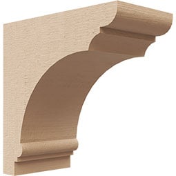 Ekena Millwork - CORURHUGS0102 - Timberthane Faux Wood Corbel, Hughes Style
