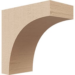 Ekena Millwork - CORURHUNS0102 - Timberthane Faux Wood Corbel, Huntington Style