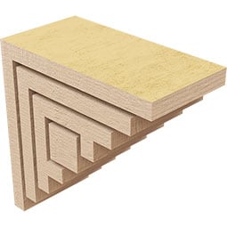 Ekena Millwork - CORURLANS0102 - Timberthane Faux Wood Corbel, Landon Style
