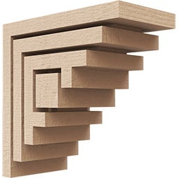 Ekena Millwork - CORURLANS0102 - Timberthane Faux Wood Corbel, Landon Style