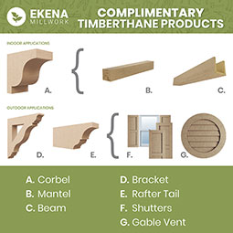 Ekena Millwork - CORURLGYS0102 - Timberthane Faux Wood Corbel, Legacy Style
