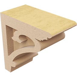 Ekena Millwork - CORURMAYS0102 - Timberthane Faux Wood Corbel, Mayflower Style