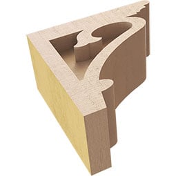 Ekena Millwork - CORURMAYS0102 - Timberthane Faux Wood Corbel, Mayflower Style