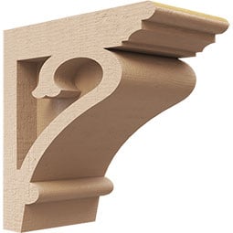 Ekena Millwork - CORURMAYS0102 - Timberthane Faux Wood Corbel, Mayflower Style