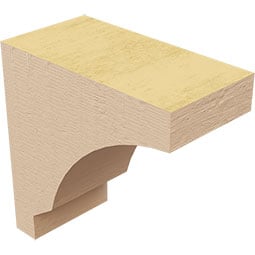 Ekena Millwork - CORURMOAS0102 - Timberthane Faux Wood Corbel, Moab Style