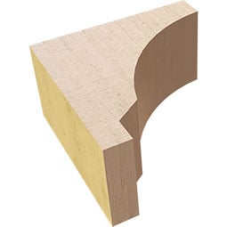 Ekena Millwork - CORURMOAS0102 - Timberthane Faux Wood Corbel, Moab Style