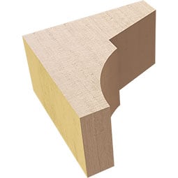 Ekena Millwork - CORURMONS0102 - Timberthane Faux Wood Corbel, Monterey Style
