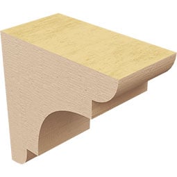 Ekena Millwork - CORURNEBS0102 - Timberthane Faux Wood Corbel, New Brighton Style