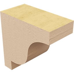 Ekena Millwork - CORURNEWS0102 - Timberthane Faux Wood Corbel, Newport Style