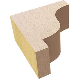 Ekena Millwork - CORURNEWS0102 - Timberthane Faux Wood Corbel, Newport Style