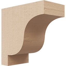 Ekena Millwork - CORURNEWS0102 - Timberthane Faux Wood Corbel, Newport Style