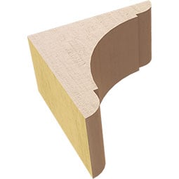 Ekena Millwork - CORUROLYS0102 - Timberthane Faux Wood Corbel, Olympic Style