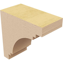 Ekena Millwork - CORURPECS0102 - Timberthane Faux Wood Corbel, Pescadero Style