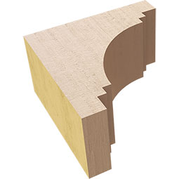 Ekena Millwork - CORURPECS0102 - Timberthane Faux Wood Corbel, Pescadero Style