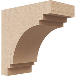 Ekena Millwork - CORURPECS0102 - Timberthane Faux Wood Corbel, Pescadero Style