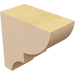 Ekena Millwork - CORURRIDS0102 - Timberthane Faux Wood Corbel, Ridgewood Style
