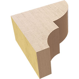 Ekena Millwork - CORURRIDS0102 - Timberthane Faux Wood Corbel, Ridgewood Style