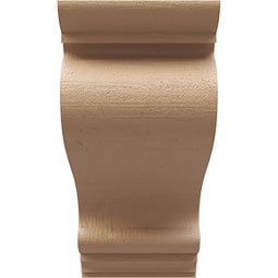 Ekena Millwork - CORURSCRS0102 - Timberthane Faux Wood Corbel, Scroll Style