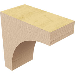 Ekena Millwork - CORURSTOS0102 - Timberthane Faux Wood Corbel, Stockport Style