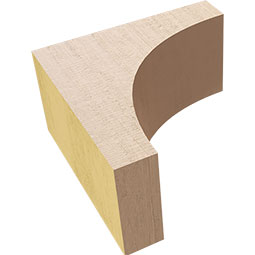 Ekena Millwork - CORURSTOS0102 - Timberthane Faux Wood Corbel, Stockport Style