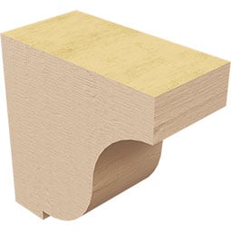 Ekena Millwork - CORURVANS0102 - Timberthane Faux Wood Corbel, Van Buren Style