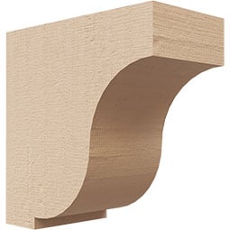 Ekena Millwork - CORURVANS0102 - Timberthane Faux Wood Corbel, Van Buren Style