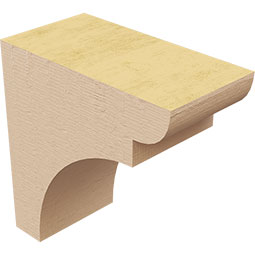 Ekena Millwork - CORURYORS0102 - Timberthane Faux Wood Corbel, Yorktown Style