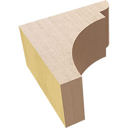 Ekena Millwork - CORURYORS0102 - Timberthane Faux Wood Corbel, Yorktown Style