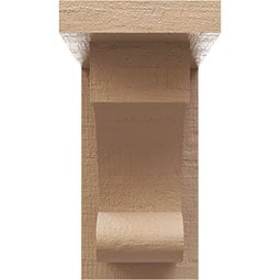 Ekena Millwork - CORURALMS0102 - Timberthane Faux Wood Corbel, Alma Style