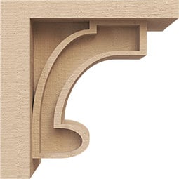 Ekena Millwork - CORURALMS0102 - Timberthane Faux Wood Corbel, Alma Style