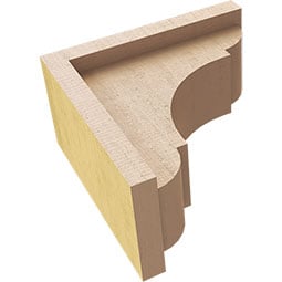Ekena Millwork - CORURBRYS0102 - Timberthane Faux Wood Corbel, Bryant Style