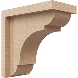 Ekena Millwork - CORURBRYS0102 - Timberthane Faux Wood Corbel, Bryant Style
